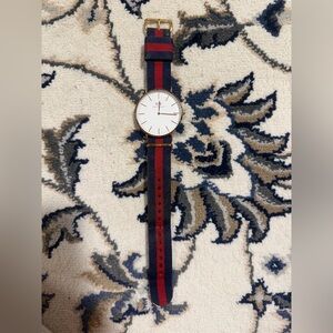 Daniel Wellington Classic Watch with Striped Band